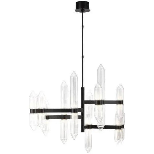 Visual Comfort Modern Collection - Langston LED Chandelier - 700LGSN31BR-LED927 | Montreal Lighting & Hardware