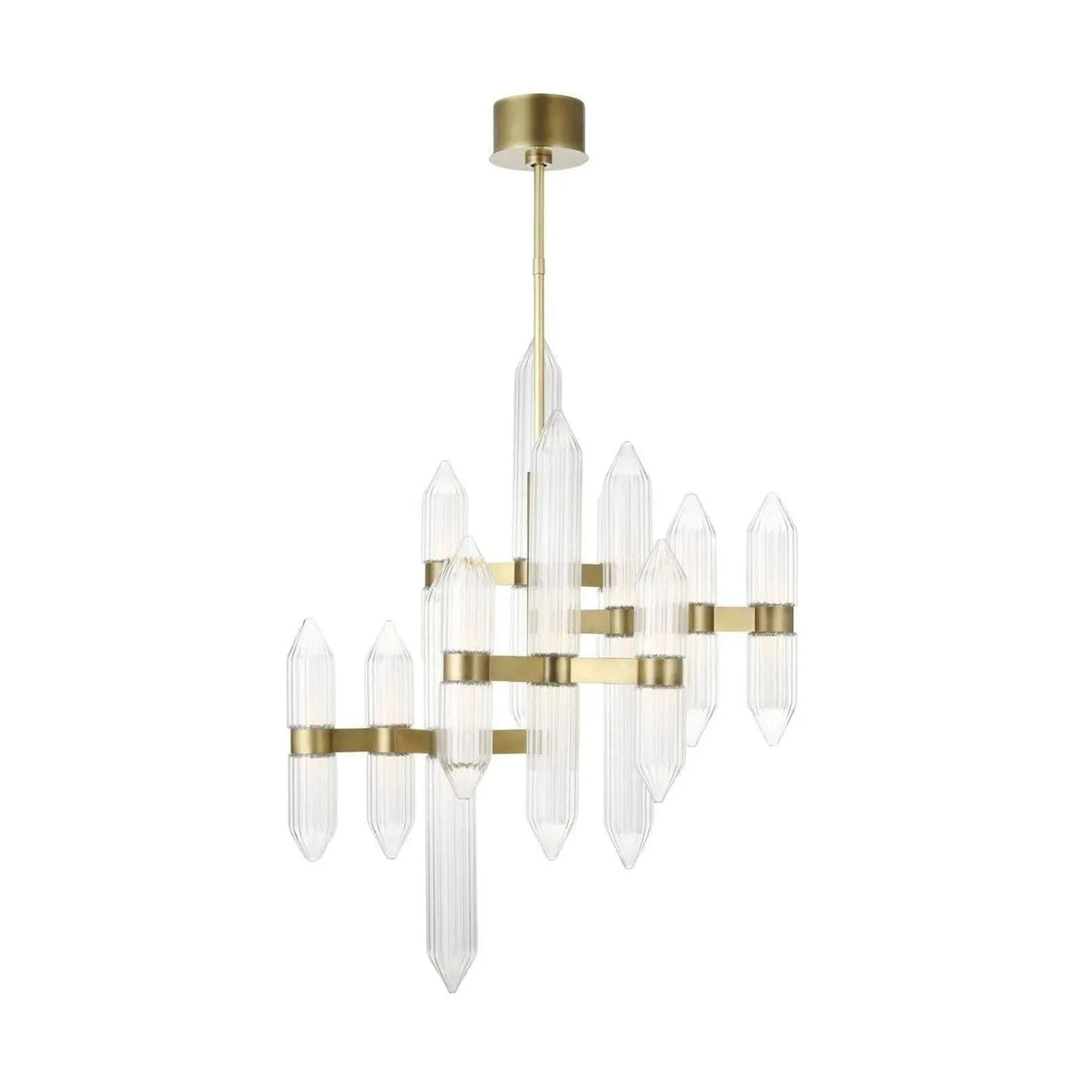 Visual Comfort Modern Collection - Langston LED Chandelier - 700LGSN31BR-LED927 | Montreal Lighting & Hardware