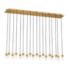 Visual Comfort Modern Collection - Lassell LED Short Linear Pendant - SLCH38627NB-277 | Montreal Lighting & Hardware