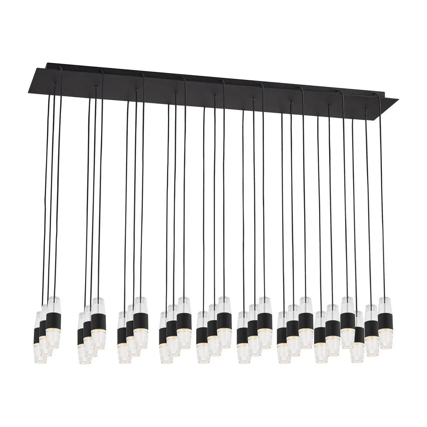 Visual Comfort Modern Collection - Lassell LED Short Linear Pendant - SLCH38627NB-277 | Montreal Lighting & Hardware