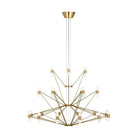 Visual Comfort Modern Collection - Lassell LED Tall Tier Chandelier - SLCH24627NB | Montreal Lighting & Hardware