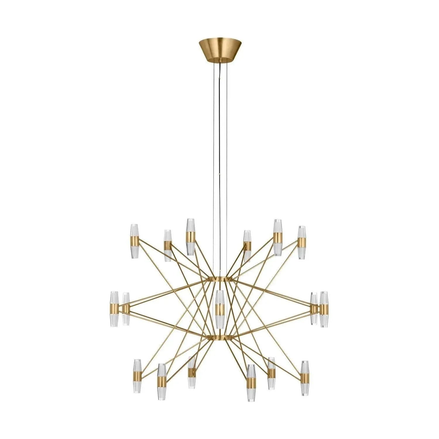 Visual Comfort Modern Collection - Lassell LED Tiered Chandelier - SLCH24827NB | Montreal Lighting & Hardware