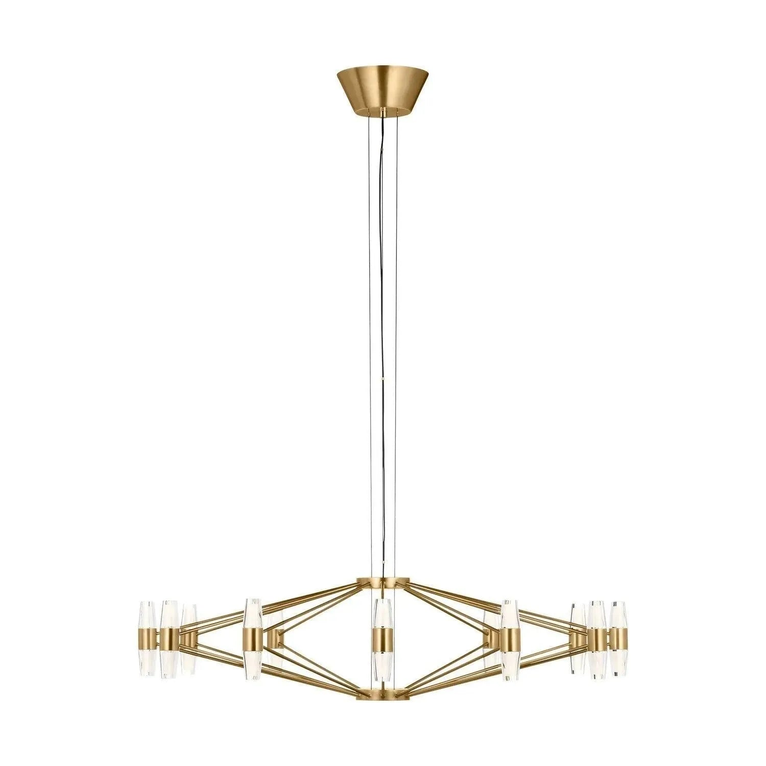 Visual Comfort Modern Collection - Lassell LED Tiered Chandelier - SLCH24927NB | Montreal Lighting & Hardware
