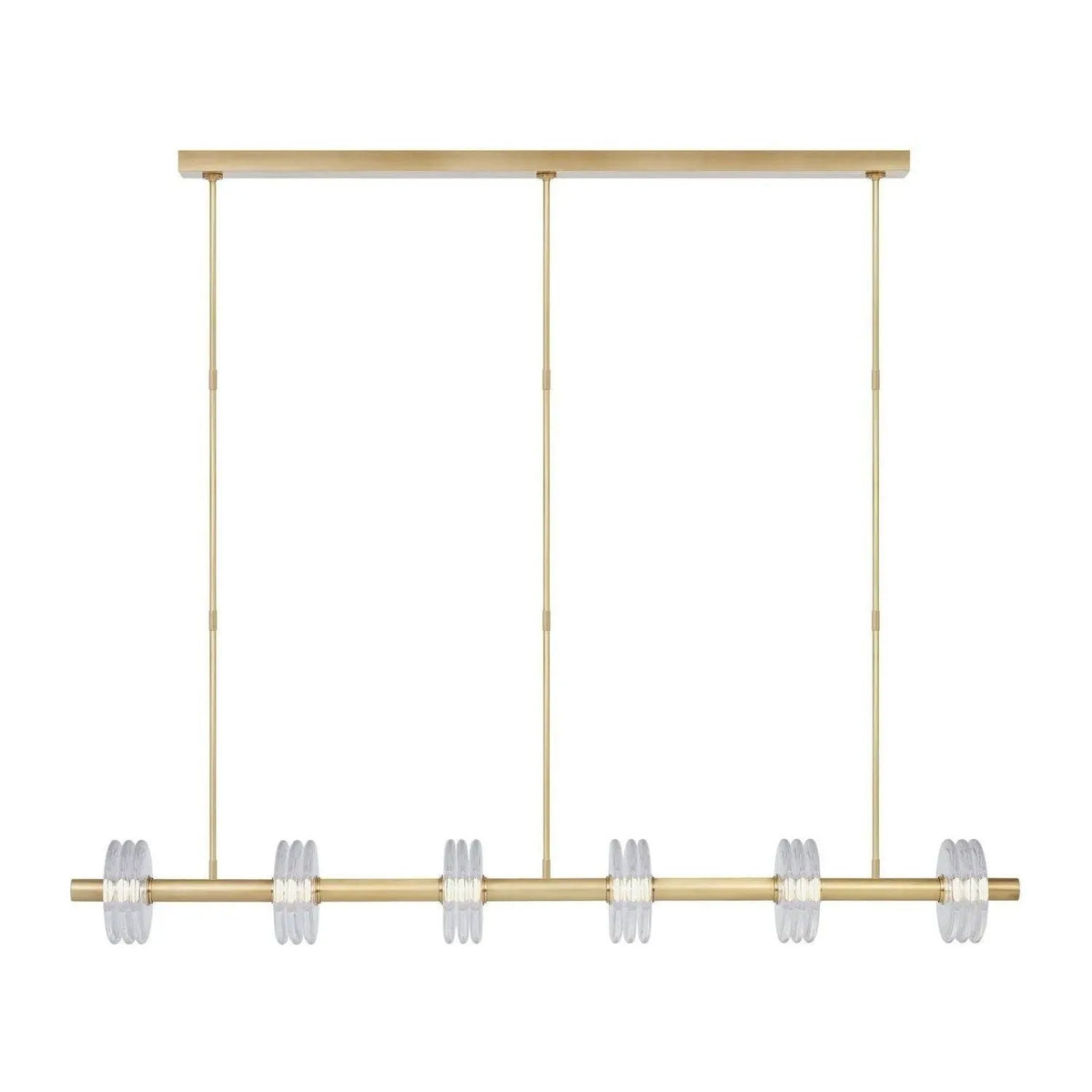 Visual Comfort Modern Collection - Laurel LED Linear Chandelier - KWLS30327CNB | Montreal Lighting & Hardware