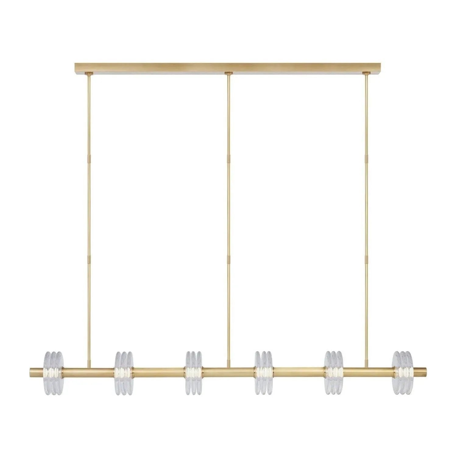 Visual Comfort Modern Collection - Laurel LED Linear Chandelier - KWLS20927CNB | Montreal Lighting & Hardware