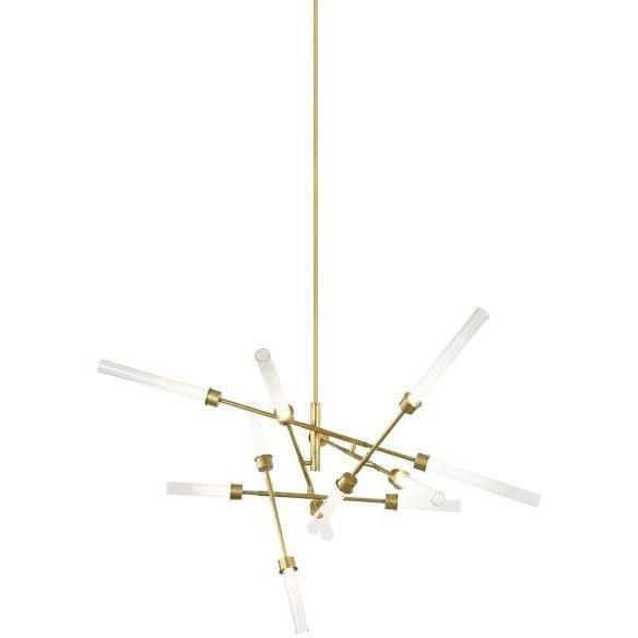 Visual Comfort Modern Collection - Linger Abstract LED Chandelier - 700LNG12ANB-LED930 | Montreal Lighting & Hardware