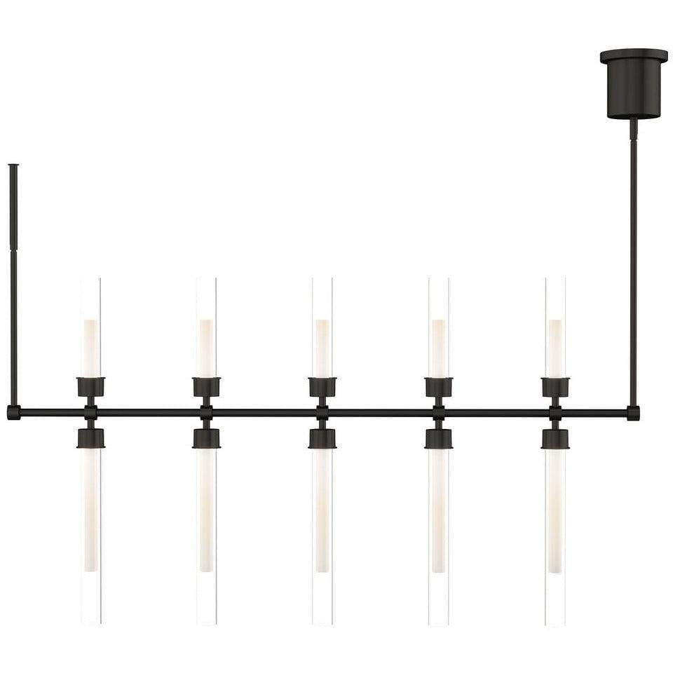 Visual Comfort Modern Collection - Linger LED Linear Suspension - 700LSLNG48NB-LED930 | Montreal Lighting & Hardware