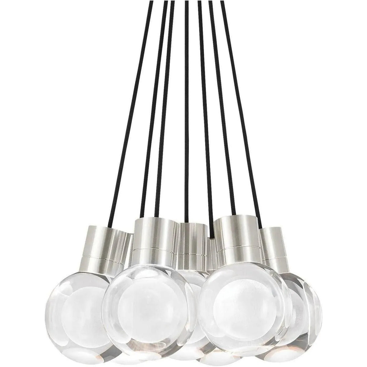 Visual Comfort Modern Collection - Mina 7-Light LED Pendant - 700TDMINAP7CBS-LED922 | Montreal Lighting & Hardware