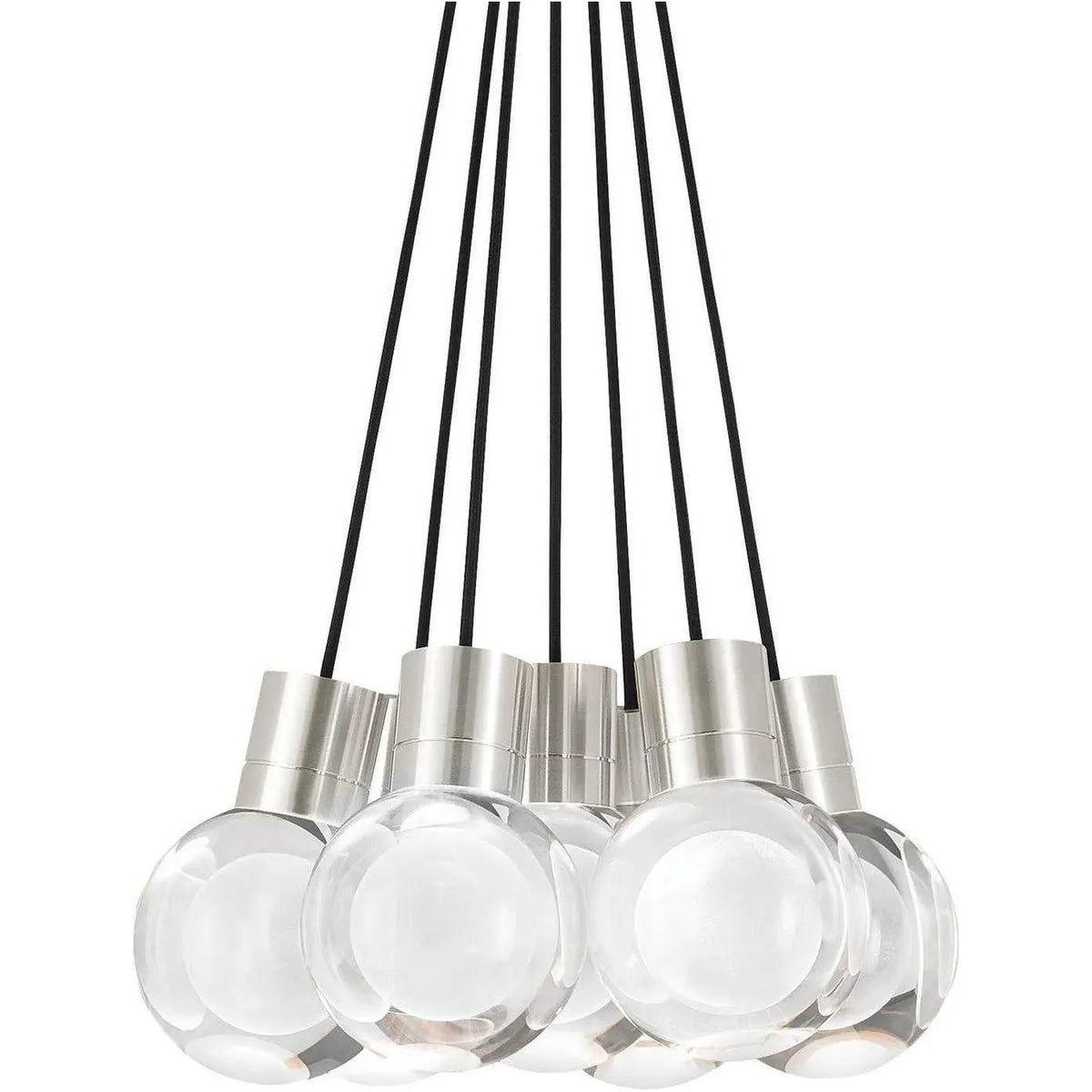 Visual Comfort Modern Collection - Mina 7-Light LED Pendant - 700TDMINAP7CBS-LED930 | Montreal Lighting & Hardware