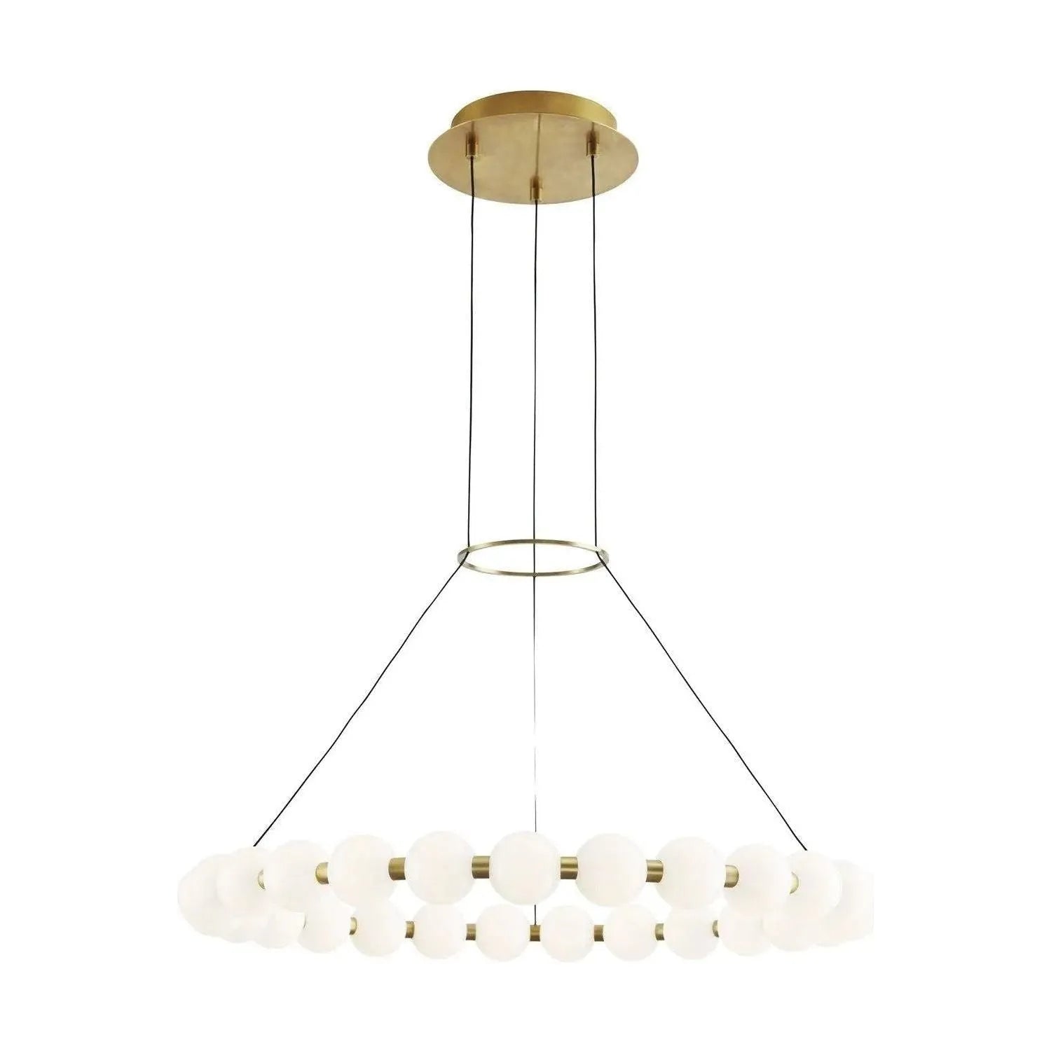Visual Comfort Modern Collection - Orbet 30 LED Chandelier - 700OBT30B-LED927 | Montreal Lighting & Hardware