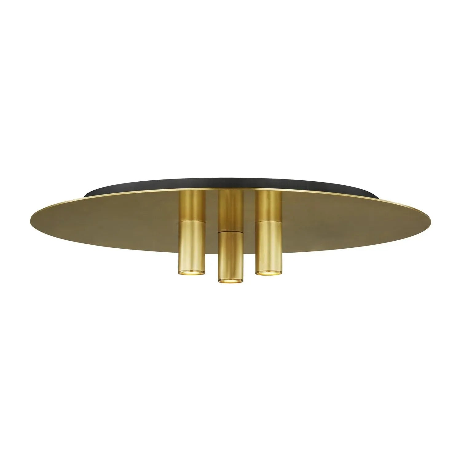 Visual Comfort Modern Collection - Ponte LED Flush Mount - 700FMPNT16B-LED930-277 | Montreal Lighting & Hardware