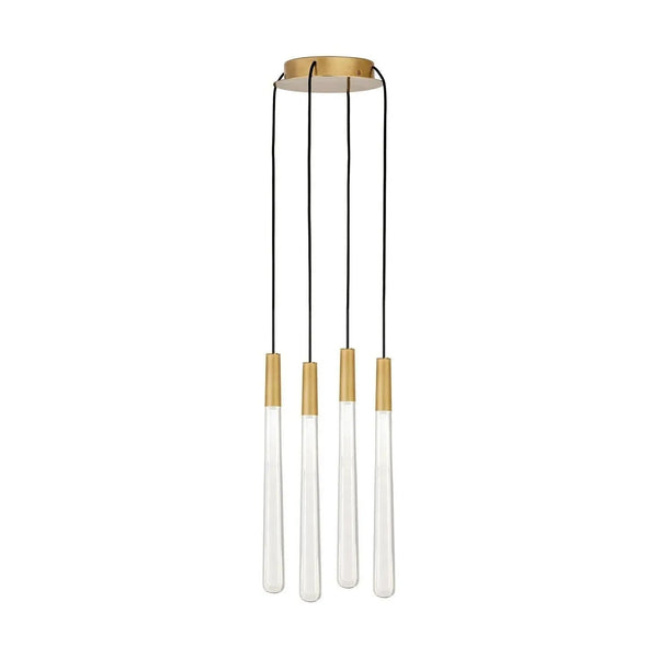 Cristal de pylône DEL Suspendu multi-luminaire