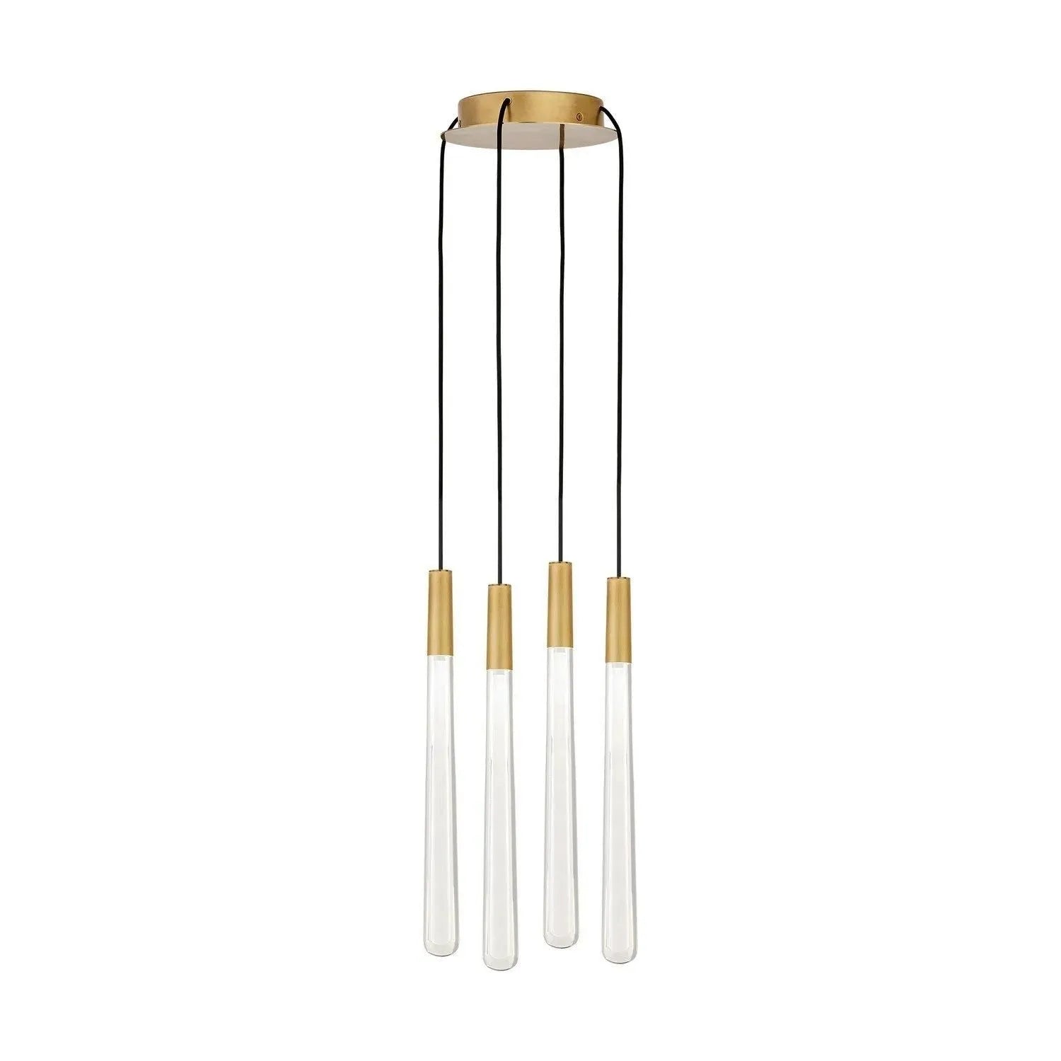 Visual Comfort Modern Collection - Pylon Crystal LED Multi-Light Pendant - 700TRSPPYLC4RB-LED930 | Montreal Lighting & Hardware