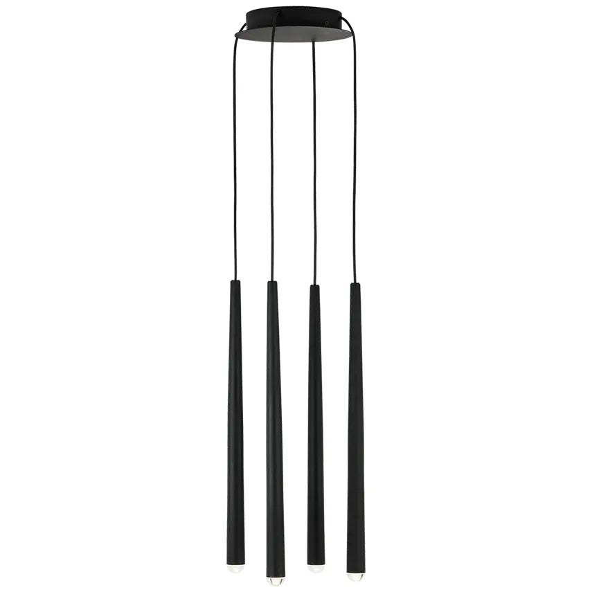 Visual Comfort Modern Collection - Pylon LED Multi-Light Pendant - 700TRSPPYL4RB-LED930 | Montreal Lighting & Hardware