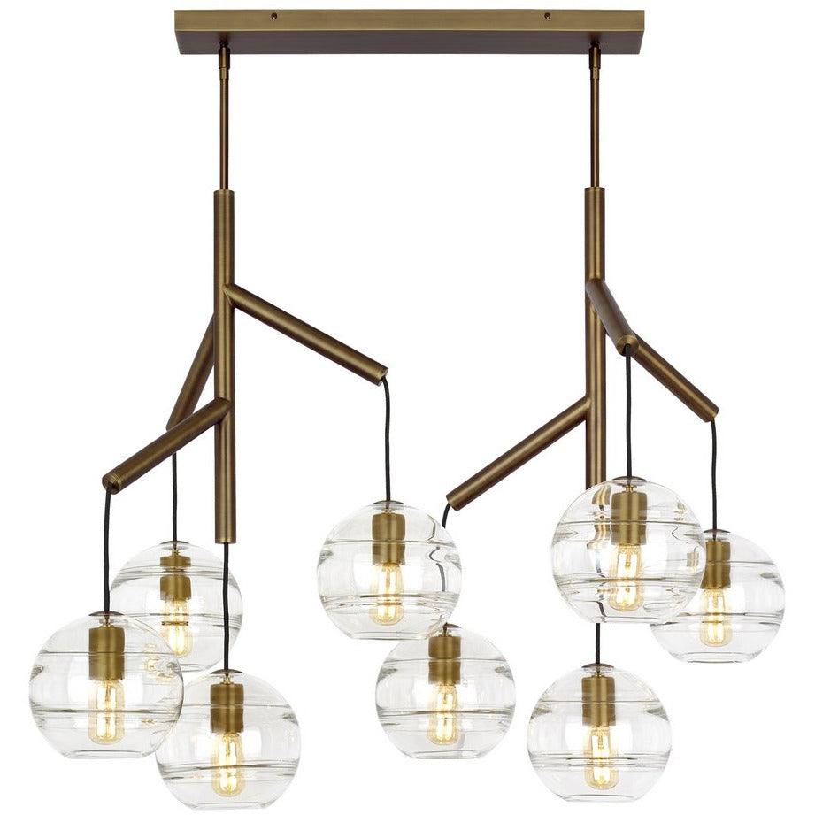 Visual Comfort Modern Collection - Sedona Double Chandelier - 700SDNMPL2CR-LED927 | Montreal Lighting & Hardware