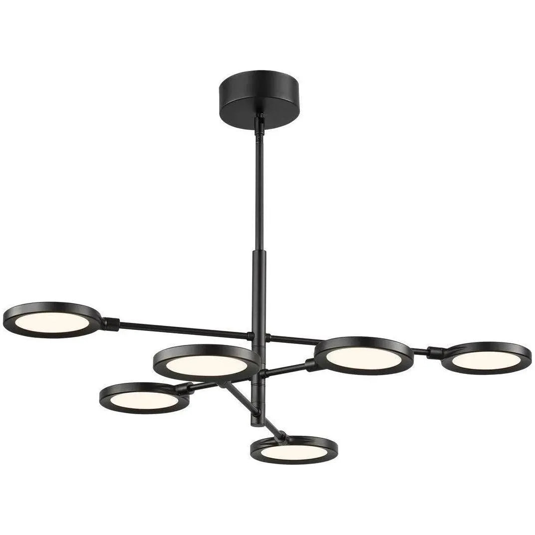 Visual Comfort Modern Collection - Spectica 6 LED Chandelier - 700SPCTB-LED930 | Montreal Lighting & Hardware