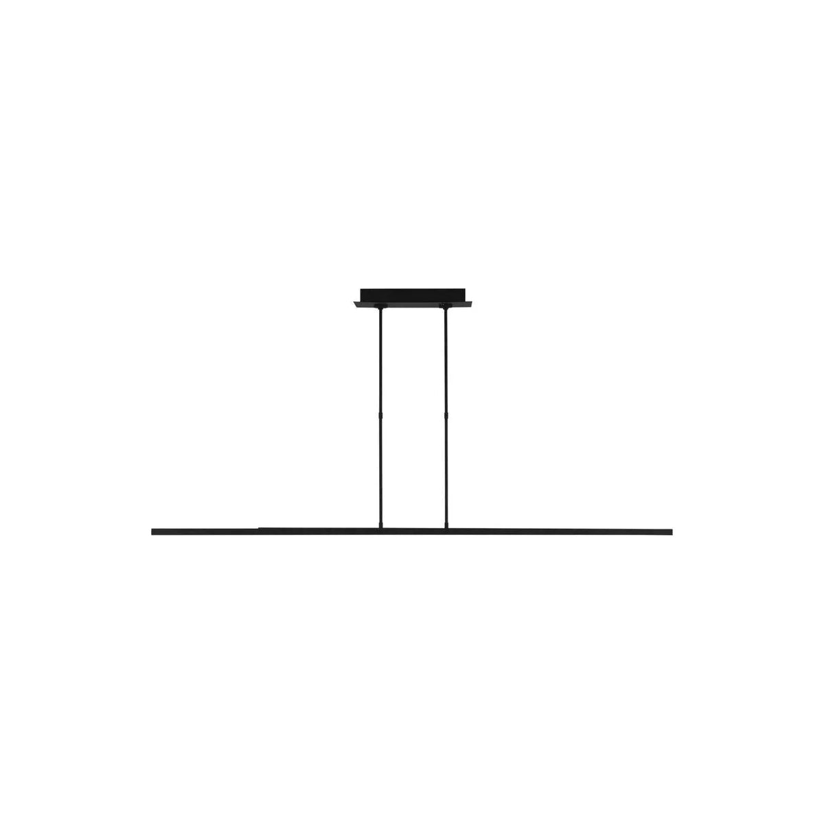 Visual Comfort Modern Collection - Stagger Double LED Linear Suspension - 700LSSTG260B-LED927 | Montreal Lighting & Hardware