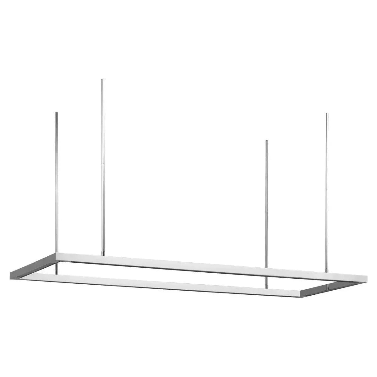 Visual Comfort Modern Collection - Stagger Halo Uplight LED Linear Suspension - MDLS18627PSS | Montreal Lighting & Hardware