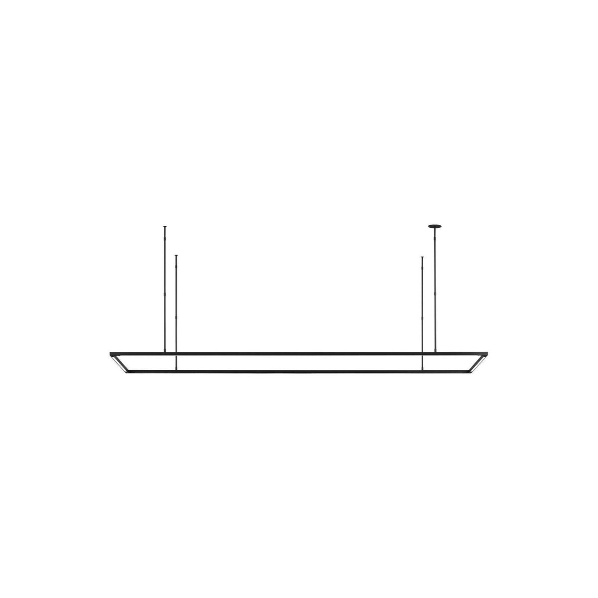 Visual Comfort Modern Collection - Stagger Rectangular LED Linear Suspension - 700LSSTG84B-LED927 | Montreal Lighting & Hardware