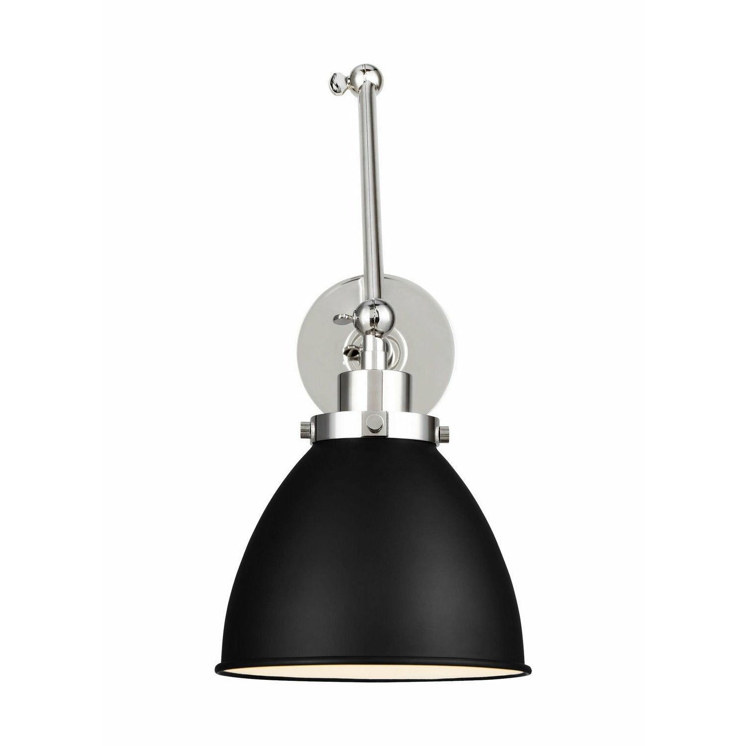 Visual Comfort Studio Collection - Wellfleet Double Arm Dome Wall Sconce - CW1161MBKPN | Montreal Lighting & Hardware
