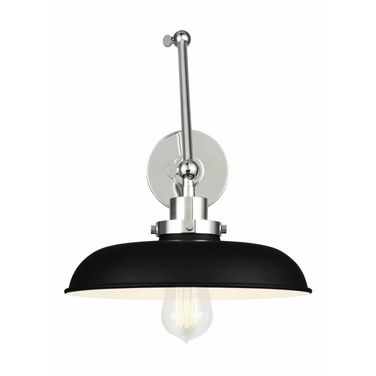 Visual Comfort Studio Collection - Wellfleet Double Arm Wide Wall Sconce - CW1171MBKPN | Montreal Lighting & Hardware