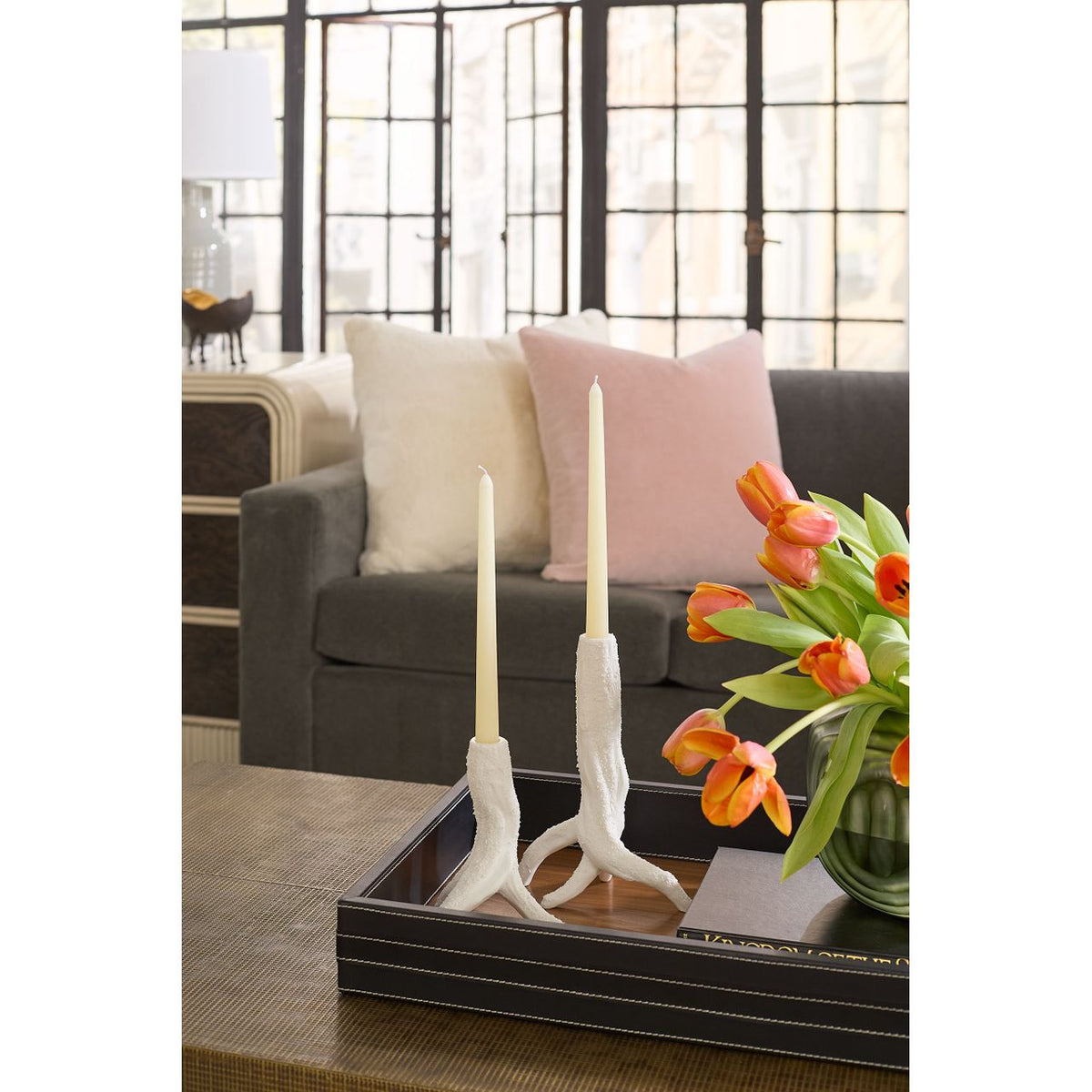 Vinyeron Candlesticks Pair