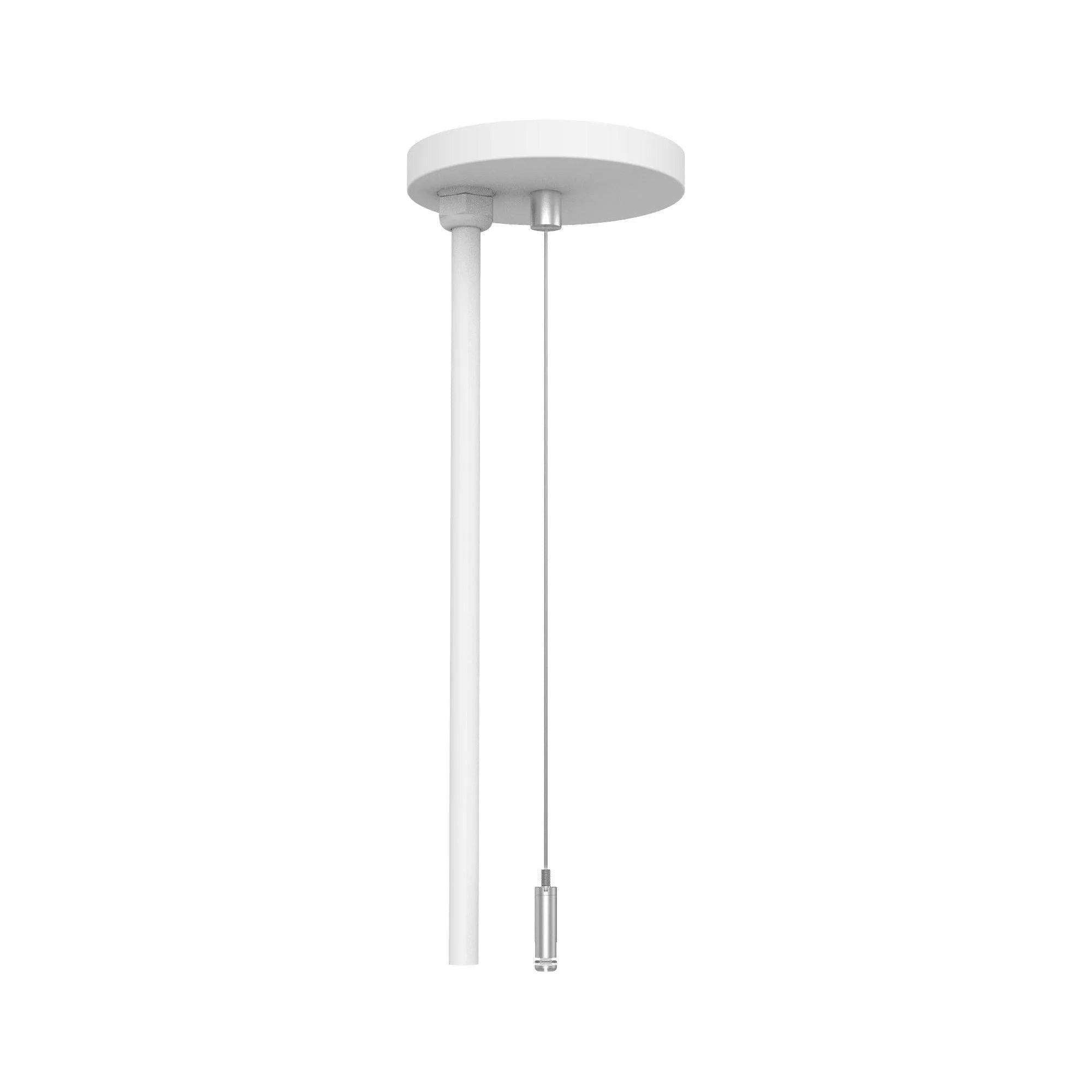 WAC Lighting - 120V Track Feed Canopy with 96" Cable Suspension - J2-SKCF96-WT | Montreal Lighting & Hardware