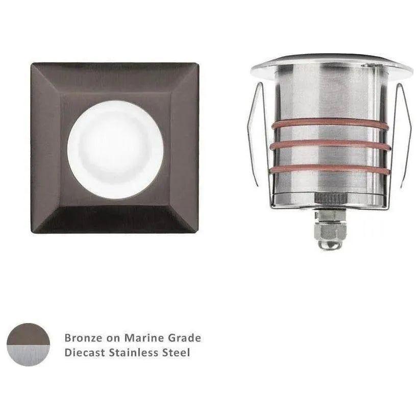 WAC Lighting - 2051 2-Inch LED Square Recessed Inground - 2051-27BS | Montreal Lighting & Hardware