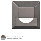 WAC Lighting - 2061 2-Inch LED Square Inground Step Light - 2061-30BS | Montreal Lighting & Hardware