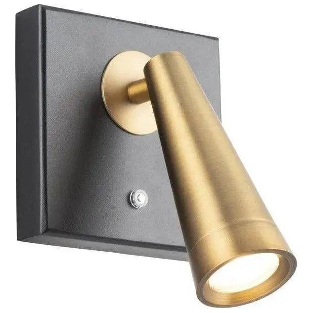 WAC Lighting - Arne LED Reading Light - BL-48007-BK/AB | Montreal Lighting & Hardware