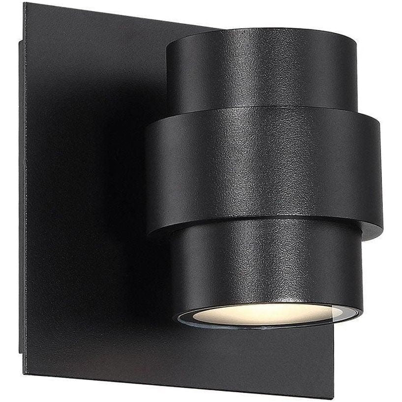 WAC Lighting - Barrel LED Outdoor Wall Light - WS-W64905-BK | Montreal Lighting & Hardware