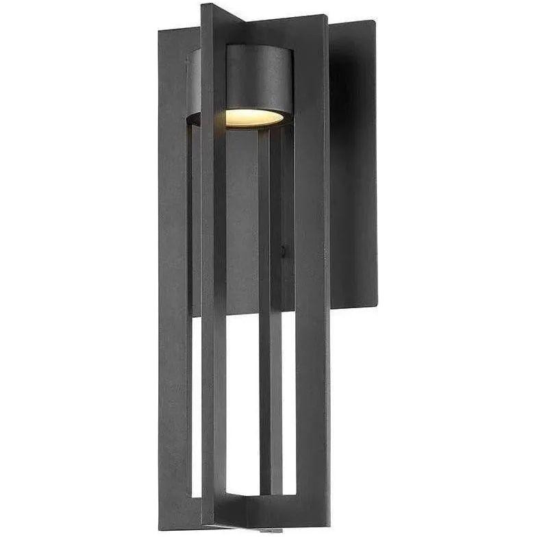 WAC Lighting - Chamber LED Outdoor Wall Light - WS-W48616-BK | Montreal Lighting & Hardware