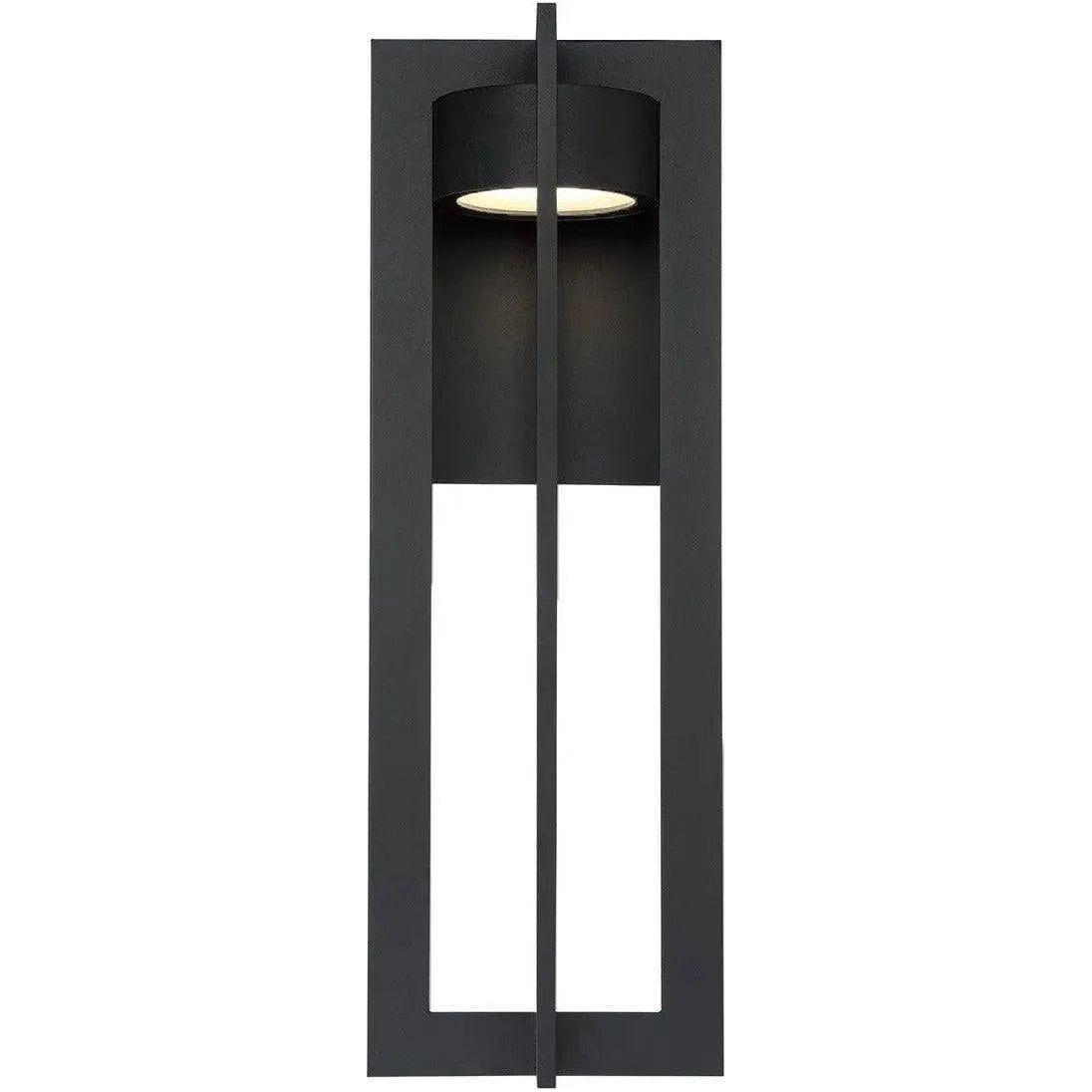 WAC Lighting - Chamber LED Outdoor Wall Light - WS-W48625-BK | Montreal Lighting & Hardware