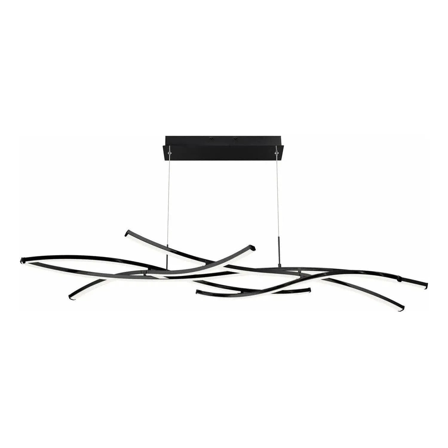 WAC Lighting - Divergence LED Linear Suspension - PD-60964-BK | Montreal Lighting & Hardware
