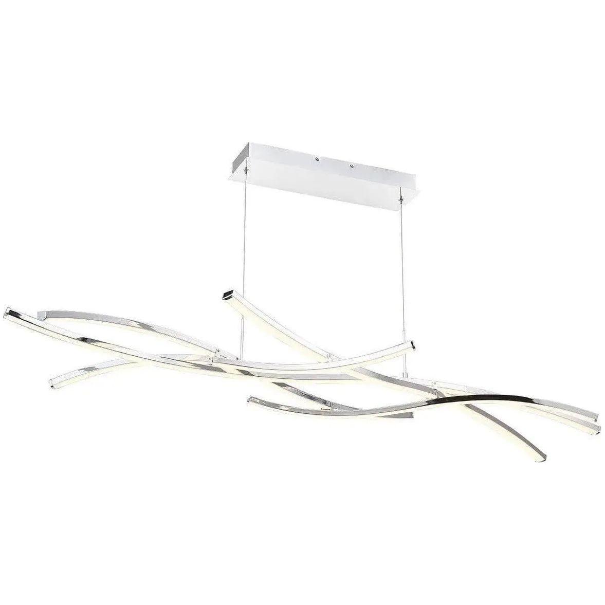 WAC Lighting - Divergence LED Linear Suspension - PD-60964-BK | Montreal Lighting & Hardware
