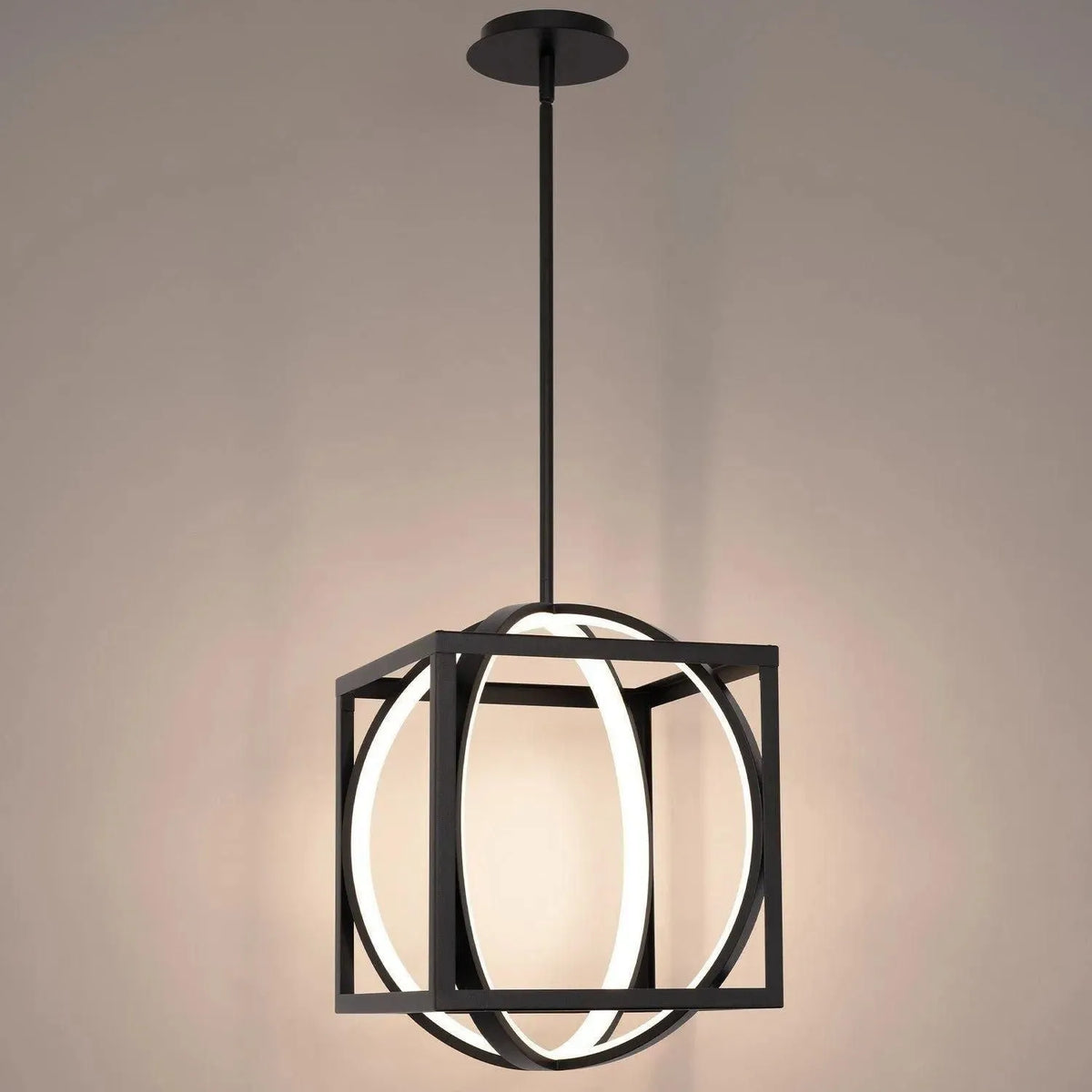 WAC Lighting - Geometri x LED Pendant - PD-57317-BK | Montreal Lighting & Hardware