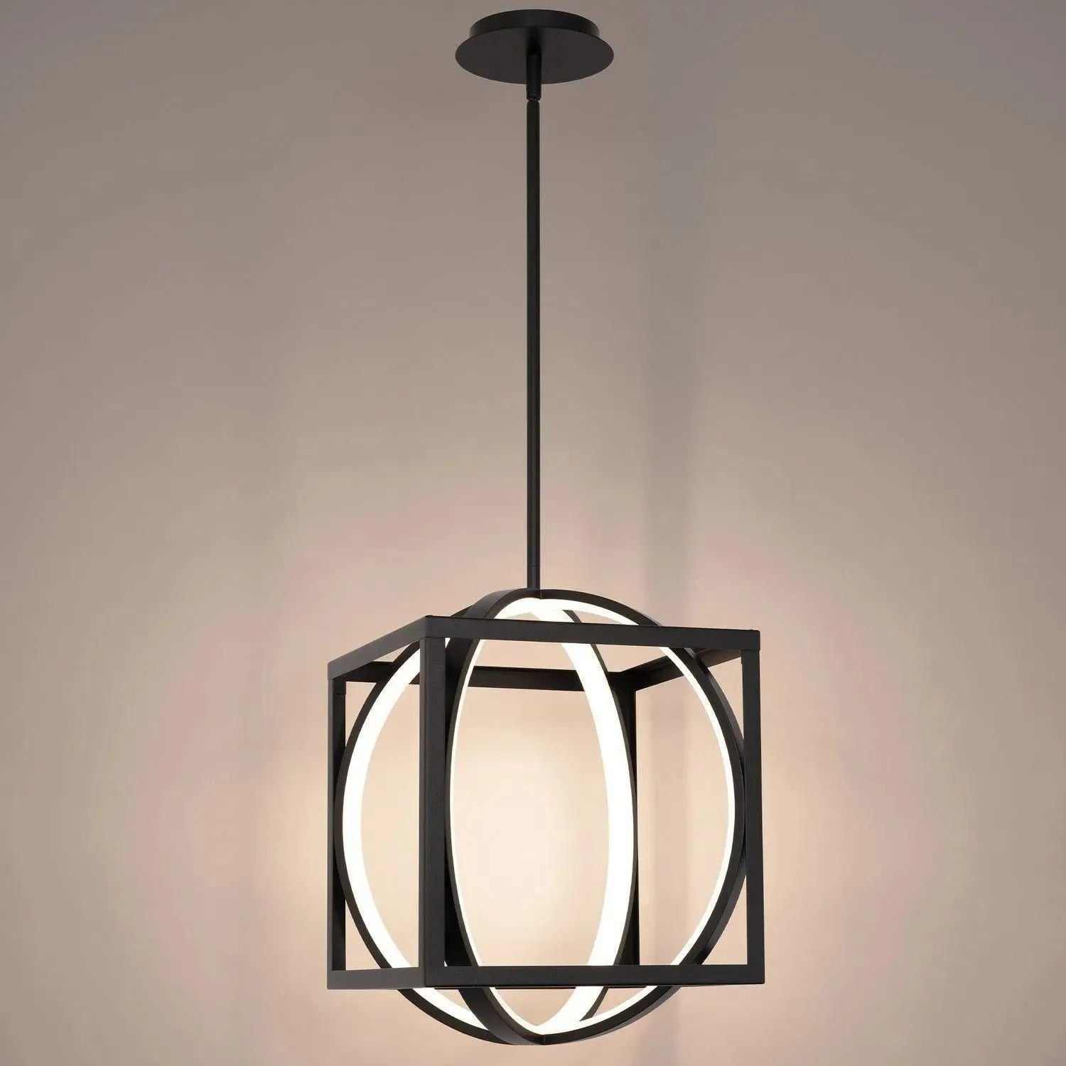 WAC Lighting - Geometri x LED Pendant - PD-57317-BK | Montreal Lighting & Hardware
