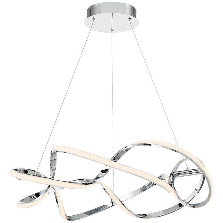 WAC Lighting - Interlace LED Linear Suspension - PD-47828-CH | Montreal Lighting & Hardware