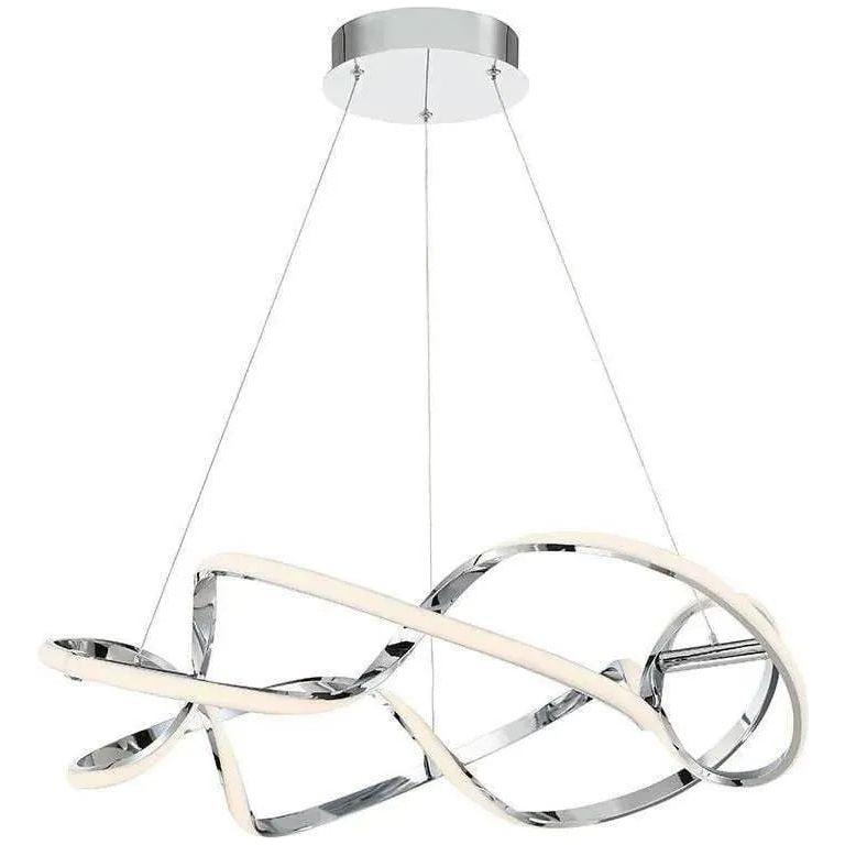 WAC Lighting - Interlace LED Linear Suspension - PD-47839-CH | Montreal Lighting & Hardware