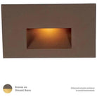 WAC Lighting - LEDme Horizontal LED100 Step and Wall Light - WL-LED100-AM-BBR | Montreal Lighting & Hardware