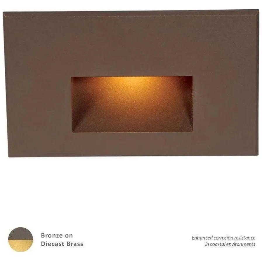 WAC Lighting - LEDme Horizontal LED100 Step and Wall Light - WL-LED100-AM-BBR | Montreal Lighting & Hardware