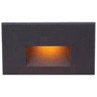 WAC Lighting - LEDme Horizontal LED100 Step and Wall Light - WL-LED100-AM-BK | Montreal Lighting & Hardware