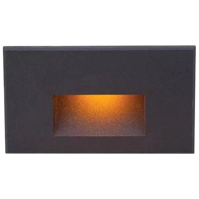 WAC Lighting - LEDme Horizontal LED100 Step and Wall Light - WL-LED100-AM-BK | Montreal Lighting & Hardware