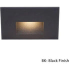 WAC Lighting - LEDme Horizontal LED100 Step and Wall Light - WL-LED100-BL-BK | Montreal Lighting & Hardware