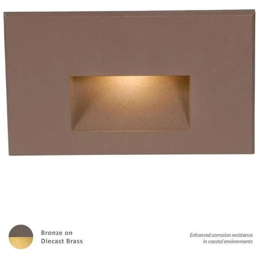 WAC Lighting - LEDme Horizontal LED100 Step and Wall Light - WL-LED100-C-BBR | Montreal Lighting & Hardware