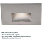 WAC Lighting - LEDme Horizontal LED100 Step and Wall Light - WL-LED100-RD-SS | Montreal Lighting & Hardware