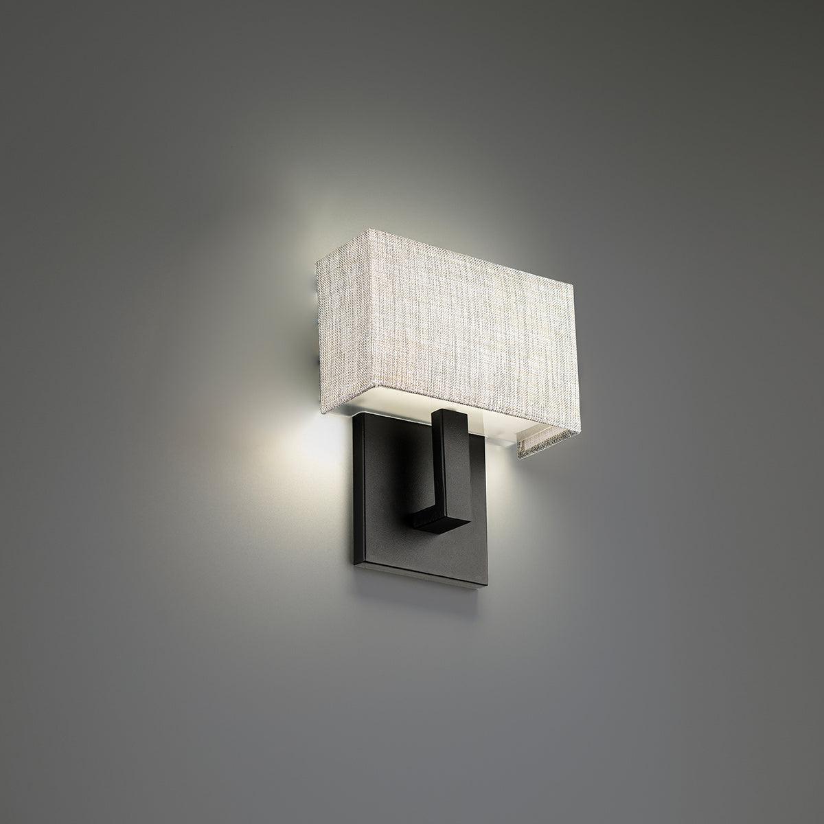 WAC Lighting - Manhattan LED Wall Sconce - WS-13107-BK | Montreal Lighting & Hardware