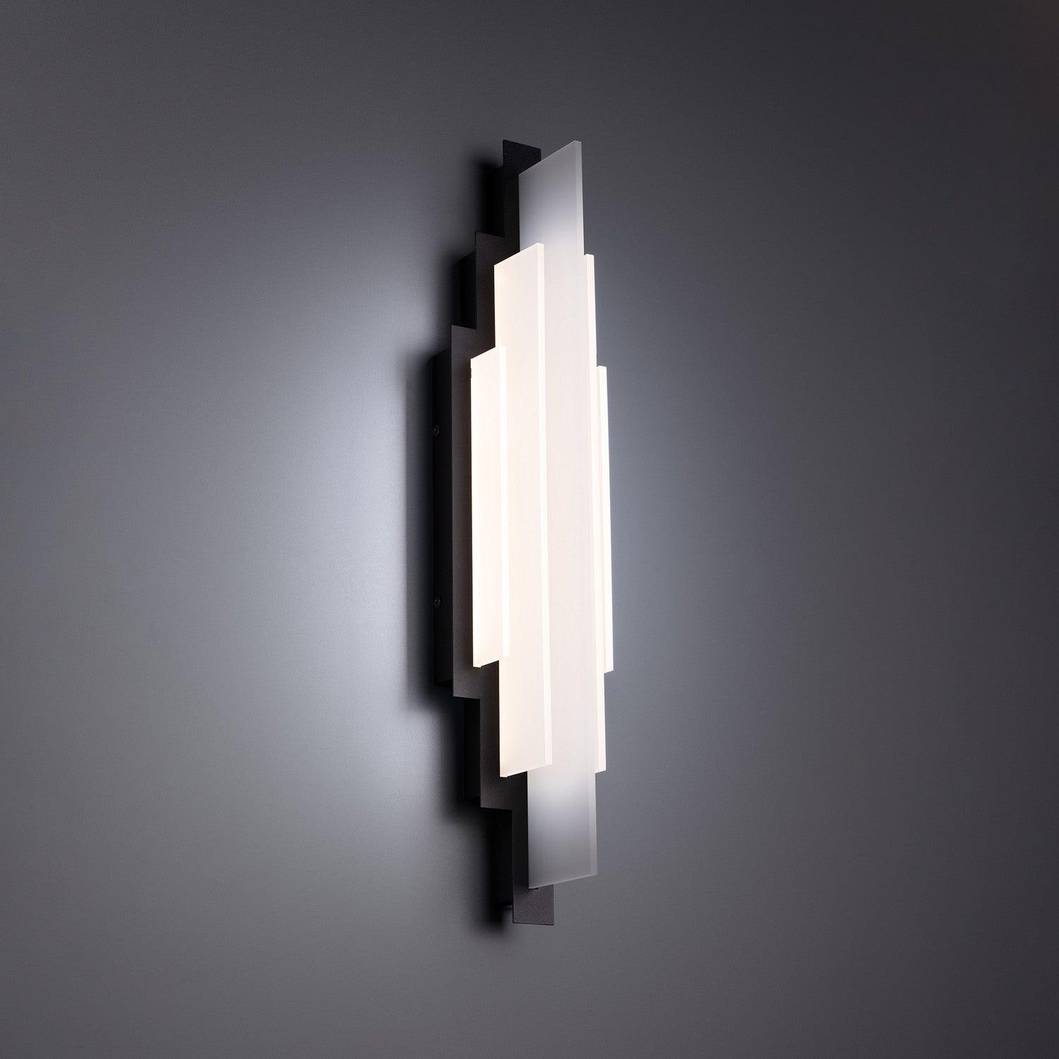 WAC Lighting - Nouveau LED Wall Sconce - WS-65323-27-BK | Montreal Lighting & Hardware