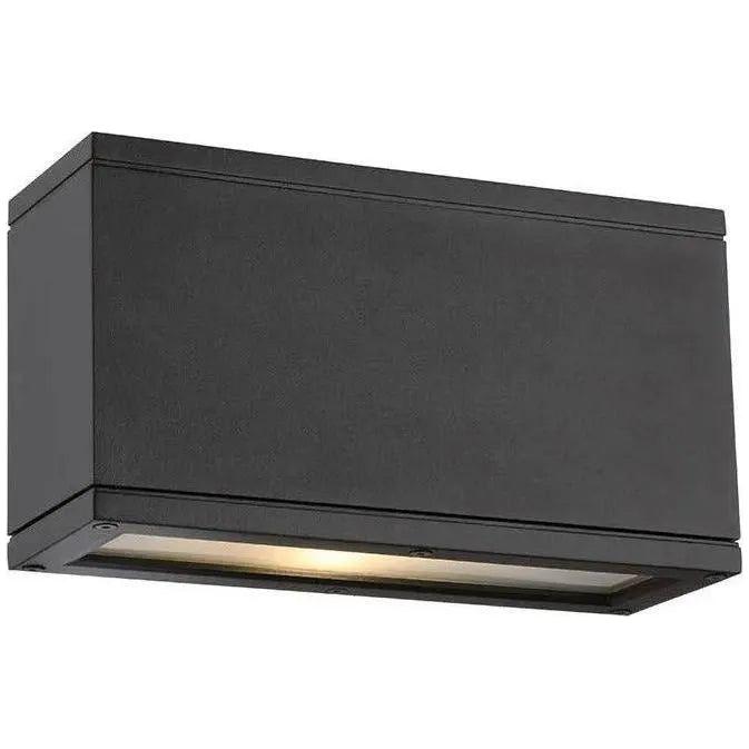 WAC Lighting - Rubix Rectangular LED Outdoor Wall Light - WS-W2509-BK | Montreal Lighting & Hardware