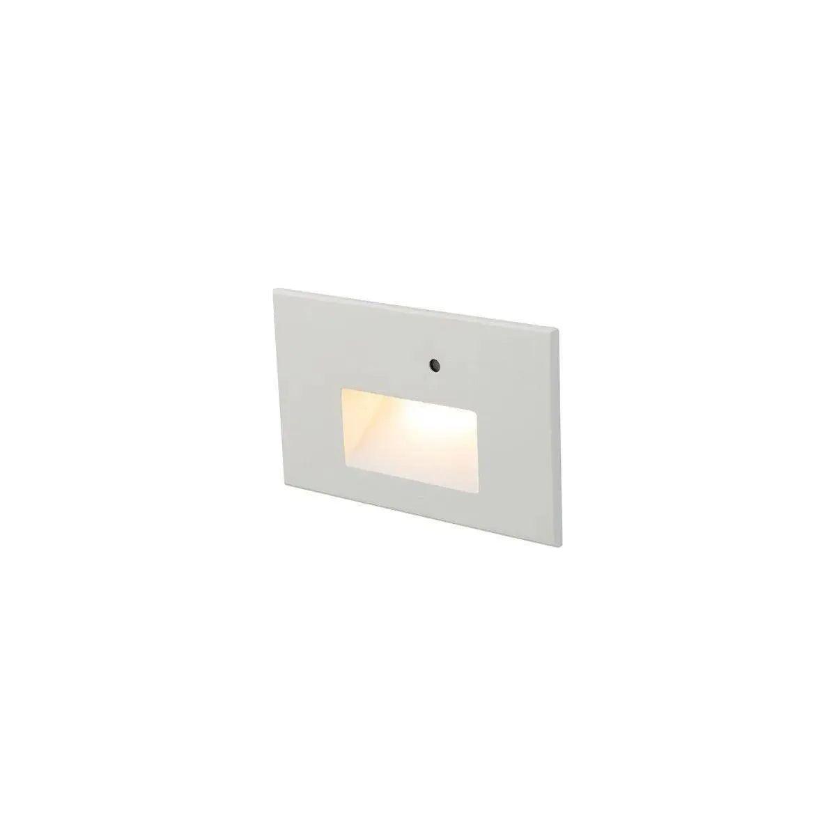 WAC Lighting - Step Light With Photocell Horizontal Anti-Microbial LED Step and Wall Light - WL-LED103-AM-WT | Montreal Lighting & Hardware